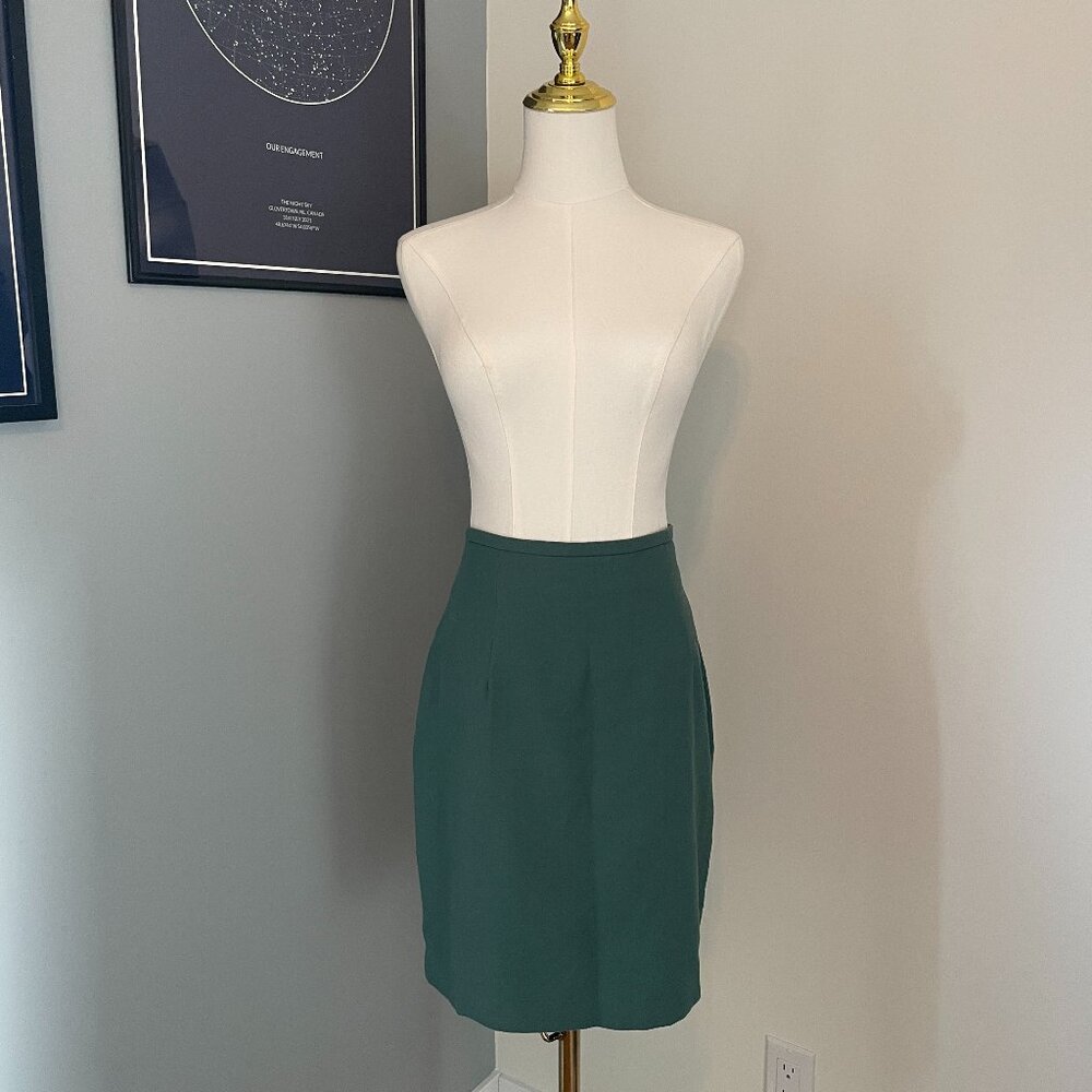 Vintage 1980s-1990s Beecher’s Brook Green Pencil Skirt